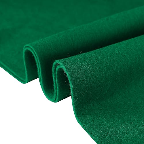 HaofeiJH 72 * 36 inch Yard Craft Felt Fabric -Wide & 1.6mm，Felt Sheets (Green （7008）)