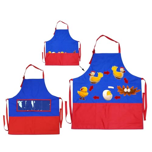 Image of Educational Apron Work Apron Funny Teacher Apron for Playing Crafting School | Aprons