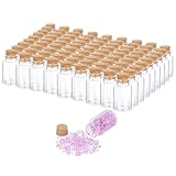 Créativité multi-occasions:Fabriquez des mini bocaux en verre avec couvercles pour en faire des décorations de fête., Lettres d'amour pour la Saint-Valentin, fioles de table pour mariage, ou des flacons de potions d'Halloween — transformez-les en cadeaux inspirés des apothicaires, minuscules terrariums, ou des cadeaux de fête sans effort