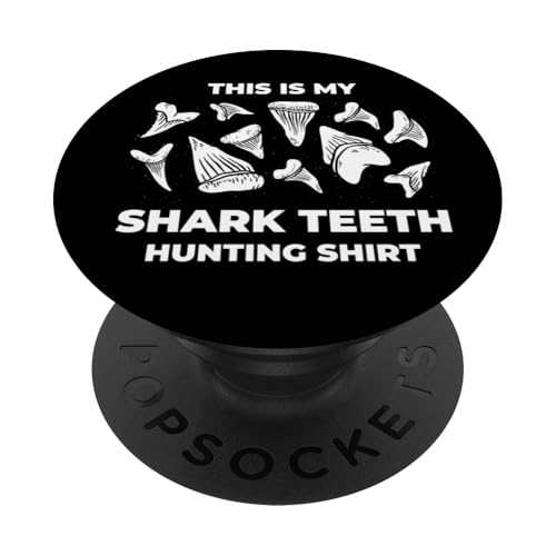 This is My Shark Teeth Hunting Fossil Hunter Collector PopSockets PopGrip Adhésif
