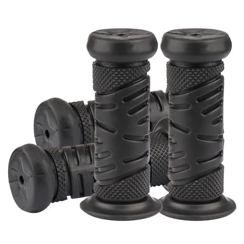 Rubber Handle Grips Universal For Boys' Girls' Balance Bike 12-20 Inch Bicycle (black, 95mm)