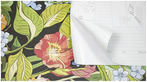 HAOKHOME Floral Wallpaper Peel and Stick Botanical Green Tropical Bathroom by HAOKHOME - Used condition - Image 7
