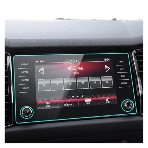 Film protection navigation Skoda Kodiaq Karoq 2017-2020 pour écran tactile 8 pouces en voyage