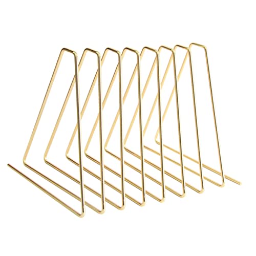 Holibanna Metal Triangle File Rack for Desk Desktop Bookcase Organizer Adjustable Shelves Study Home Office Decor