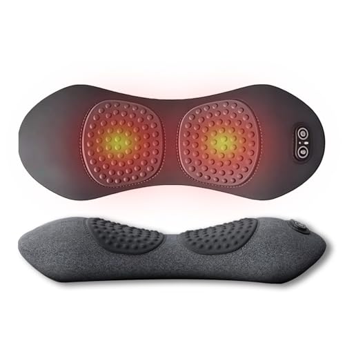 3 in 1 Back Massager, Triple Fusion Back Massager for Sciatica, with Electric Traction Lifting & Heat Compress, All-Round Support, Relieve Neck/Shoulder Discomfort (Black)