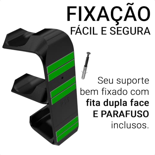 Suporte 2 Controles Playstation5 Ps5 Headphone De Parede Vn