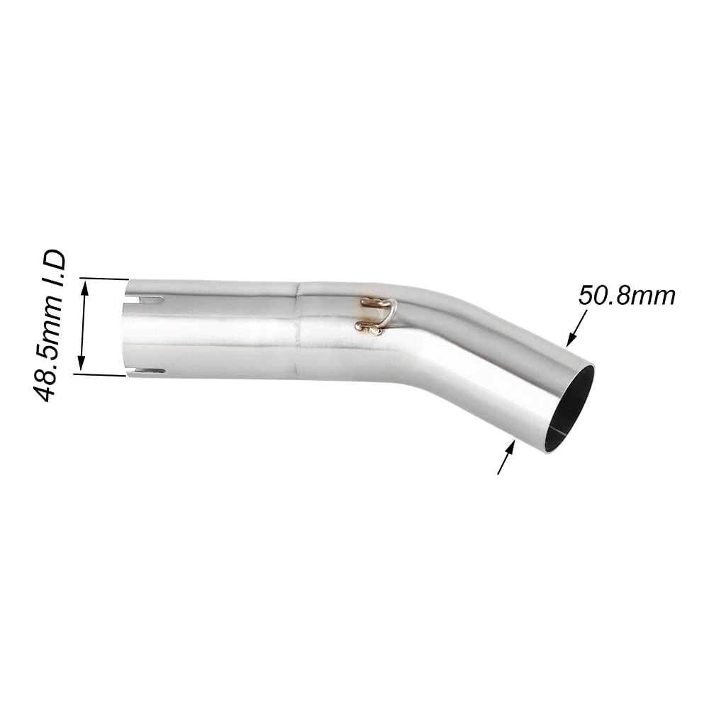 Pour Honda XL750 Transalp 750 2023 2024 CB750 Hornet 2023-2024 CB XL 750 Escape Tuyau de Liaison de collecteurs d'échappement de Moto 51MM Slip-on