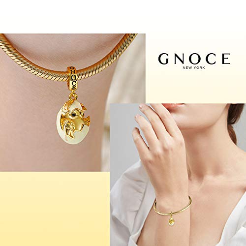Image of GNOCE Cute Animal Collection Charms 925 Sterling Silver Pendant Dangle Bead Charm Fit for Bracelets and Necklaces, Hand-Finished Keepsake Jewelry Gift for Women, Girls, Mother, BBF