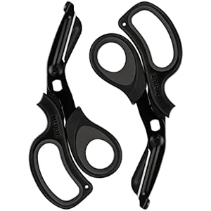 MEUUT 2 Pack Medical Scissors Trauma Shears for Nurses -Patented Bandage Scissors with Non-Stick Blades, Surgical Grade Shears Stainless Steel EMT Scissors for All Purpose