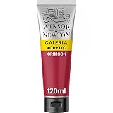 Winsor & Newton - Pintura Acrílica , 120 ml, Rojo (Crimson)