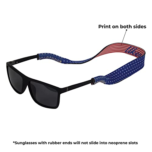 Ukes Premium Sunglass Strap - Durable & Soft Glasses Strap Designed With Floating Neoprene Material - Secure Fit For Your Glasses And Eyewear. (The Saluters) #TOP5