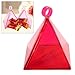 Fancyes Balloon Weight Pendant Pyramid Pendant Party Compact Balloon Bearing Weight Decorations for Thanksgiving Graduation Halloween, Red