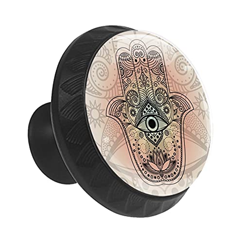 Bouton de meuble main de Fatima de 35 mm, finition ronde premium pour commode - 3