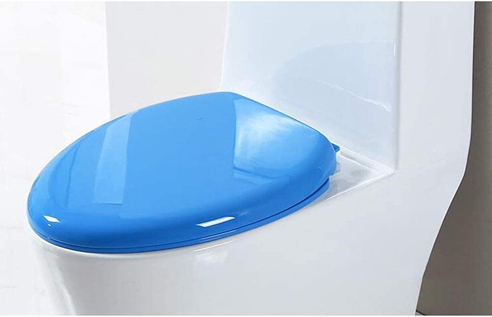 Toilet Lid Thicken General Purpose Old Fashioned VUO Type Pp Board Toilet Seat Cover, Multiple Colors, Blue-U (Blue U)