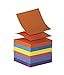 School Smart Pop Up Self Stick Notes - 3 x 3 inches - 12 Pads of 100 Sheets - Assorted Brights