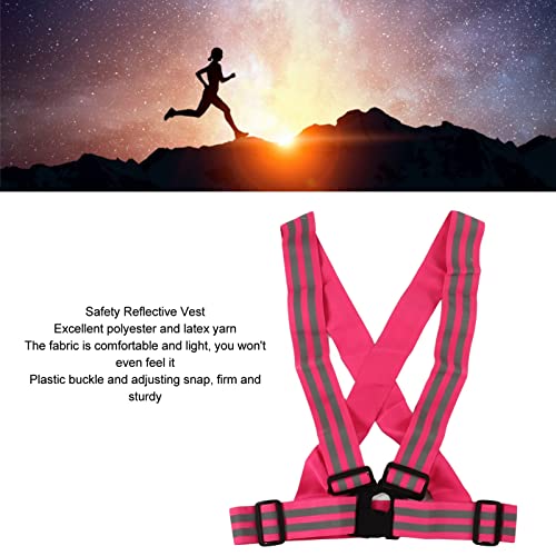 Cinto refletivo de ciclismo, alta visibilidade, uso amplo, colete refletivo de segurança, confortáve