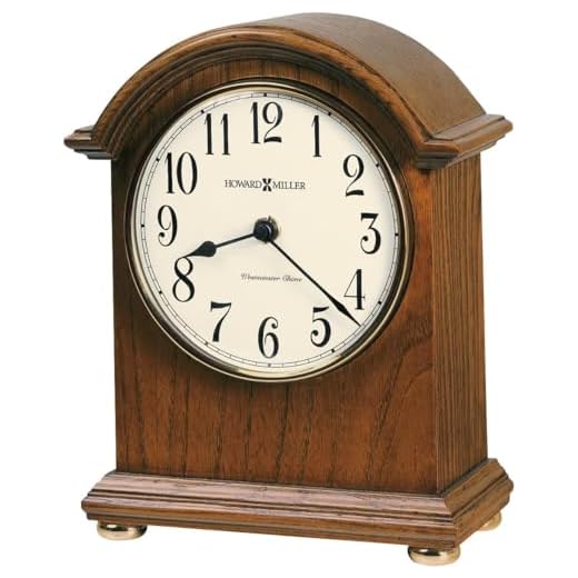 Howard Miller Kootenai Mantel Clock II 549-722 – Oak Yorkshire Wood & Quartz Single Chime Movement