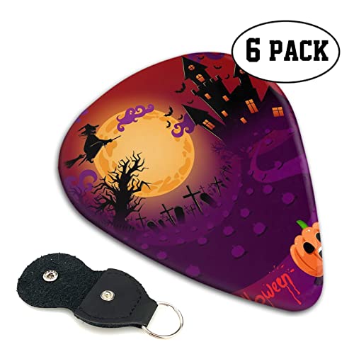 Happy Halloween Lot de 6 médiators pour guitare acoustique, guitare électrique, basse, ukulélé – fin, moyen et épais - Les Beatles, Paul McCartney, John Lennon, RIngo Starr, George Harrison Happy Halloween Lot de 6 médiators pour guitare acoustique, guitare électrique, basse, ukulélé – fin, moyen et épais – Image 3