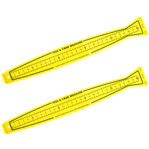 VioraWhite 2 Pcs Fish Measuring Board - 32in/80cm Folding Fishing Ruler Fishing Measurement Ruler Crab Measuring Tool Lightweight Bump Board for Boat Kayak (32