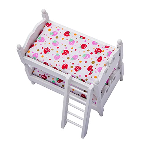 Birostiana Miniature Dollhouse Accessories Miniatures Stuff Realistic Mini Furniture Bunk Bed Diy Decor Ornament For Miniature Dollhouse Kitchen Party Kit #TOP3