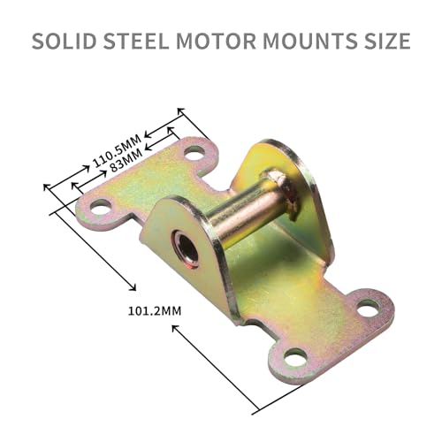 SBC/BBC Solid Steel Motor Mount Engine Bracket Kit for Chevy V8 283 327 350 400 Small & Big Block Chevy Engines Off Road Racing by AUIKTARER - Used condition - Image 2