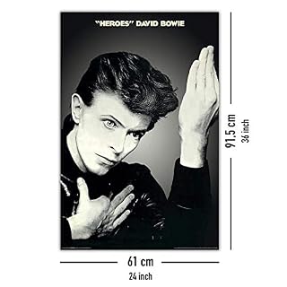 Close Up Poster David Bowie - Heroes (61cm x 91,5cm) + Un Poster Bora Bora en Cadeau! – Image 5