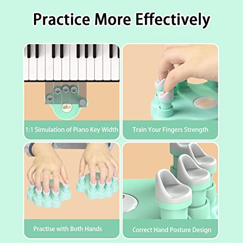 image for Moreup Piano Finger Trainers, Hand Grip Exerciser Ergonomic Training F