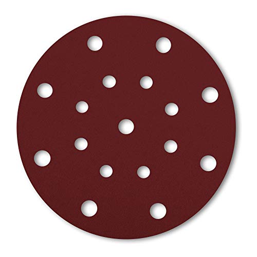 STIER Schleifscheiben Holz D150 / P180 / 16-Loch / 25 Stk., Schleifpapier, Exzenterschleifpapier, Exzenterschleifscheiben, 150mm