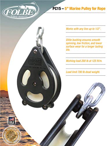 Folbe (PC15-5" Rope Pulley Block