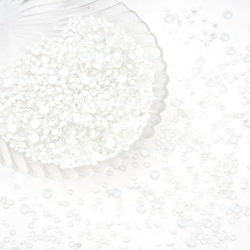 Image of Neon White Flatback Rhinestones SS16 (3.8-4.0mm), 1440pcs Glass Nail Gems, Non Hotfix Rhinestones for Nails, Crafts, Clothing, DIY Bling Decorations