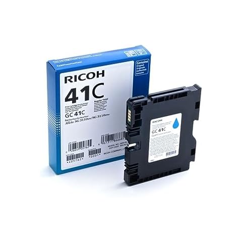 Ricoh Cyan Ink Print Cartridge Type GC 41C Cover