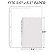 Samsill Mini Sheet Protectors 50 Pack, 5.5 x 8.5 Inch Page Protectors for Mini 3 Ring Binder, Heavy Duty, Clear Protector Sheets, 7 Hole, Top Loading, Acid Free