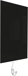 WarmlyYours Ember Glass Radiant Panel - Black - 600W - 35