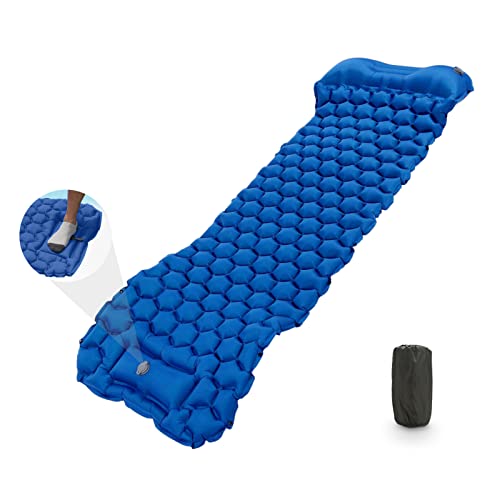 Sleeping Pad for Camping,Self Inflating Sleeping Pad Camping,Ultralight Sleeping Mat for Camping,Backpacking,Hiking Lightweight Compact Camping Air Mattress, for Tent(Royal Blue)
