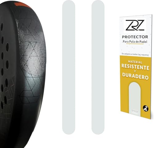 ZRZ Protector Pala de Padel Transparente - Paquete de 1/2/3/5 - Protector Padel Rugoso y Ligero para la Cabeza de la Raqueta - Padel Accesorios Duradero y Fácil de Sustituir - Dimensiones 35x370mm.
