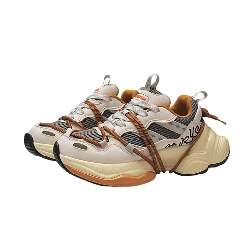 Fashion Y2K Women’s Platform Chunky Sneakers Breathable Lightweight Height Increasing Footwear Unisex Casual Walking Skate Shoes