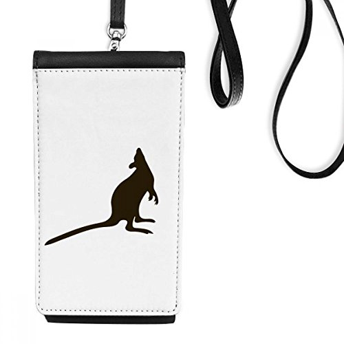 Porte-monnaie cadeau original avec bourse smartphone kangourou noir pour faire plaisir