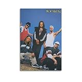 FDRPMHC KORN-3 Poster auf Leinwand, Wandkunst, Wohnzimmer, modern, Familienschlafzimmer, 50 x 75 cm, ungerahmter Stil