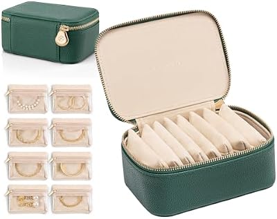 VLANDO Compact PU Leather Jewelry Organizer