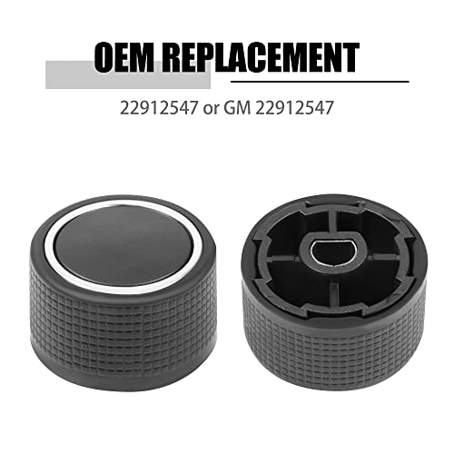 Vofono Rear Radio Audio Volume Control Knobs Dial Tuner [2-Pcs], Stereo Knob Buttons Replacement For 07-13 Chevy Chevrolet Silverado Gmc Acadia Sierra Denali Yukon Gm 22912547 #TOP4
