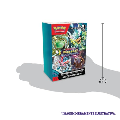 Mini Display Pokémon TCG Escarlate E Violeta 6 Mascaras De Crepúsculo