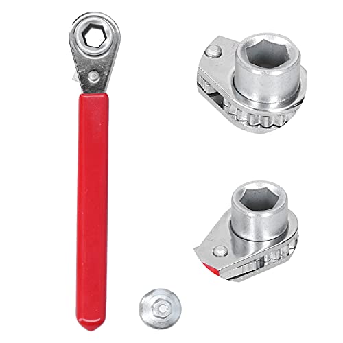 Ktsxxops Ratchet Wrench, Car Battery Terminal Wrench 5/16in 0.4in 10mm op Side Post Battery Terminal Ratchet Wrench with 1/2in Socket for RV, Sports Car and Collector Car