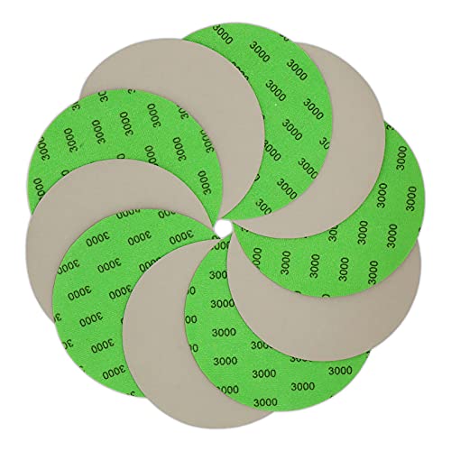 6 Inch 3000 Grit Sanding Discs, VIBRATITE 30 PCS Hook and Loop Wet Dry Sandpaper Round Sand Paper for Orbital Sander Automotive Wood Metal Sanding Polishing by VIBRATITE - Used condition - US$10.93
