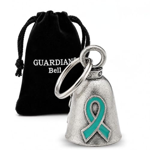Image of Guardian Bell F ck Cancer Motorcycle Bell w /Keyring & Velvet Gift Bag | Lead-Free Pewter | Good Luck Gift | Made in USA