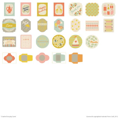 Cricut® Creative Everyday Cards Cartridge #TOP23