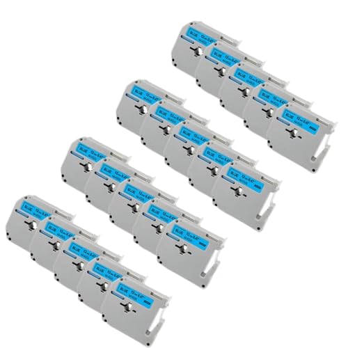 20PK ���x���e�[�v���{�� 12mm MK-231 ���n�ɍ� PT80 PT65 �Ή�(Black on Blue)