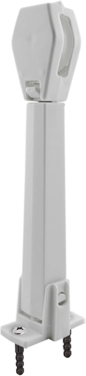 Amazing Drapery Hardware Spring Loaded Cord Tensioner for Cord Loops - Off White, Wall or Floor Mount - 1 Pack with Screws