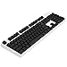 YMDK Blank Thick PBT OEM Profile 108 ANSI Keycaps for MX Switches Mechanical Keyboard (Only Keycap) (Black)