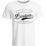 Bautzen T-Shirt mit Breitengrad Längengrad Koordinaten GPS Stadt Souvenir Geschenk (Herren, Schwarz, Weiß, Navy), Farbe: Weiß, Größe: XXL