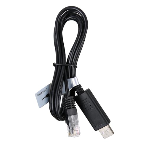 Aramox Cable de Comunicación para PC, Compatibilidad Versátil, Cable de Larga Distancia de 1,5 Metros para Controlador Solar, Rendimiento Estable, Excelente Mano de Obra, Componentes Electrónicos